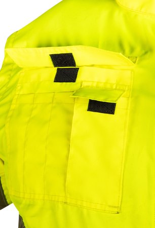 Kurtka robocza ostrzegawcza 3w1, ocieplana, żółto-granatowa, rozmiar L