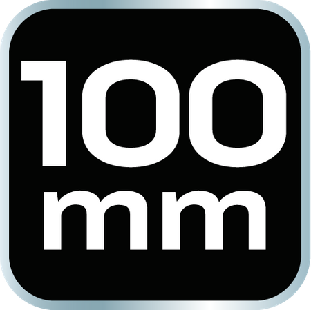 Szpachla malarska 100 mm, stal nierdzewna, dwukomponentowy uchwyt