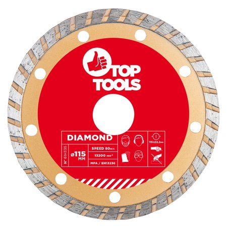 Tarcza diamentowa 115 x 22.2 mm, turbo