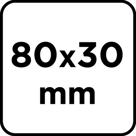 Ściernica listkowa trzpieniowa 80 x 30 x 6 mm, P40