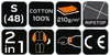 Bluza robocza PREMIUM, 100% bawełna, ripstop, rozmiar S