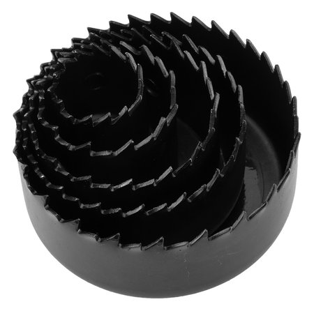 Otwornice z adapterami, 19-76 mm, zestaw 15 szt.