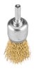 Szczotki druciane drut karbowany, mosiądzowany, 25,  50, 75 mm, 3 szt., trzpień 6 mm