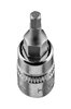 Końcówka sześciokątna H3 na nasadce 1/4", krótka, 37 mm