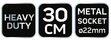 Szczotka ulicowa 30 cm z uchwytem metalowym. Linia profesjonalna