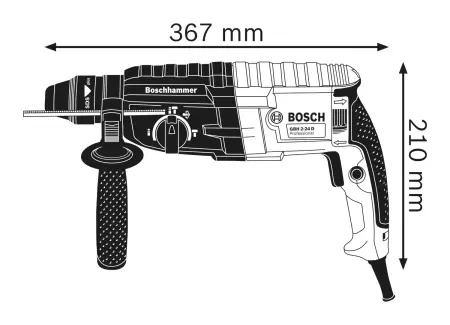 Bosch GBH 240 Młot udarowo-obrotowy SDS plus 790W