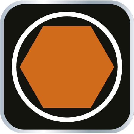 Końcówka sześciokątna na nasadce 1/2", H6 x 55 mm