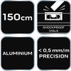 Poziomnica aluminiowa S 300, 3 libelle, 150 cm