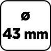 Otwornica wolframowa 43 mm