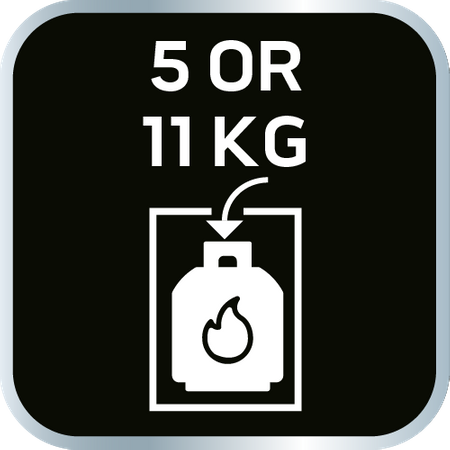 Piecyk gazowy na butle z reduktorem i wężem 4200W