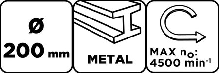 Szczotka druciana tarczowa 200 x 32 mm, drut karbowany, stalowy