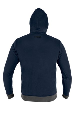 Bluza rozpinana z kapturem COMFORT, granatowa, rozmiar XXL