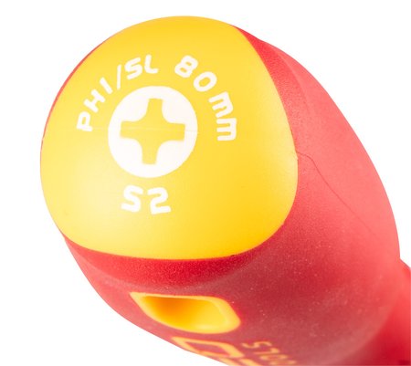 Wkrętak plus-minus 1000V, SL/PH1 x 80mm