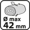 Sekator do gałęzi kowadełkowy 710 mm, średnica cięcia 42 mm, uchwyty aluminiowe