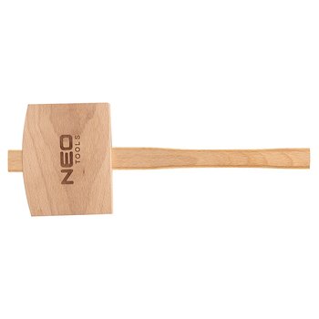 Młotek drewniany 660g, 140x110x50 mm, długość 380 mm
