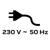 Opalarka 2000W, I: 50ºC, II: 70-600ºC,walizka, wyświetlacz