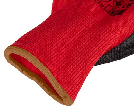 Rękawice robocze, poliester pokryty lateksem (crincle), 3121X, rozmiar 9 (karta)