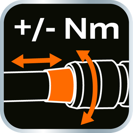 Klucz dynamometryczny dwukierunkowy 1/2", 40-220Nm