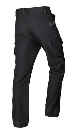 Spodnie robocze Mix&Match, 4 way stretch, czarno-pomarańczowe, rozmiar XS