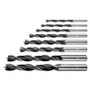 Zestaw wierteł do drewna: 3, 4, 5, 6, 7, 8, 9, 10 mm, 8 szt.