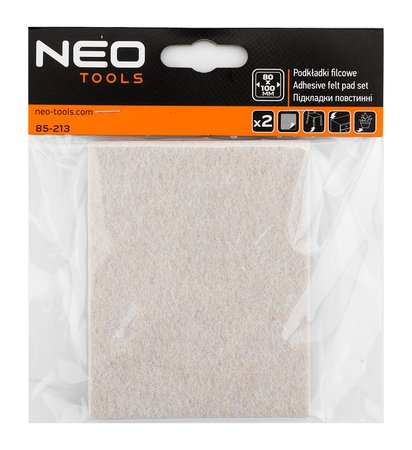 Podkładki filcowe samoprzylepne, jasnobrązowe 80x100mm, 2 szt.