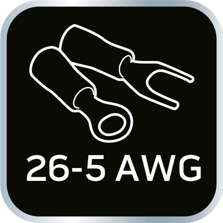 Szczypce do zaciskania końcówek tulejkowych CRV 230mm, samonastawne 0.08 -16 mm2, AWG 26-5