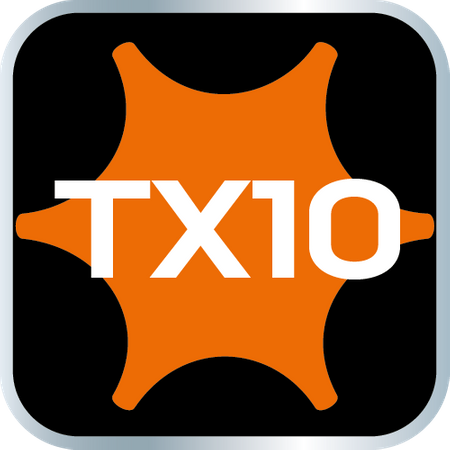 Końcówka TORX TX10 na nasadce 1/4", długa, 87 mm
