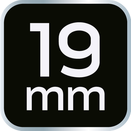 Nasadka udarowa 1/2" długa, 19 x 78mm , Cr-Mo