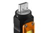Latarka akumulatorowa USB  300 lm 2 w 1 CREE XPE + COB LED