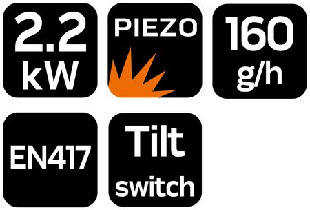 Grzejnik turystyczny gazowy 2,2kWh