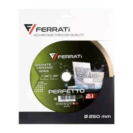 Ferrati PERFETTO 2in1 tarcza diamentowa tnąca 250mm