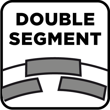 Tarcza diamentowa szlifierska, 2 segmenty, 115 x 22.2 mm, na sucho