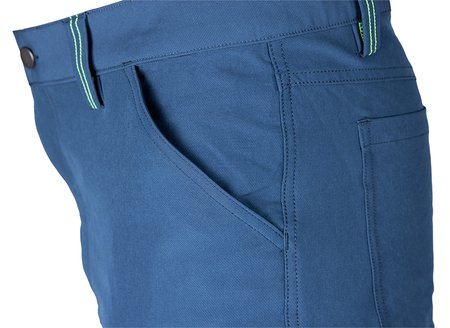 Spodnie robocze Mix&Match, 4 way stretch, granatowo-zielone, rozmiar XXXL