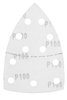 Papiery ścierne na rzep, żelazko 102 x 152 mm, P100, 5 szt., z 11 otworami