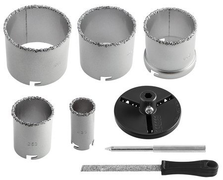 Otwornice wolframowe 32-83 mm, zestaw 8 szt.