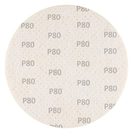 Krążki ścierne, perforowane, na rzep z otworami 225 mm, P80, 5 szt.