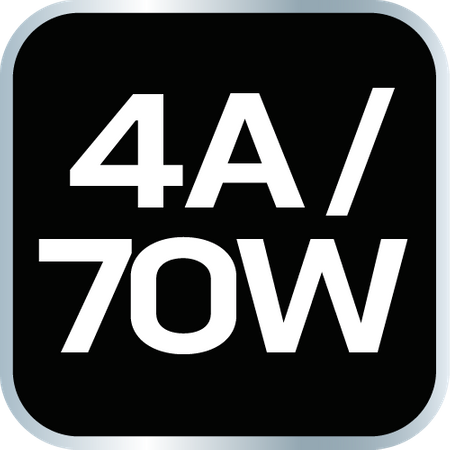 Prostownik automatyczny 4A/70W, 3-120Ah, do akumulatorów kwasowych / AGM / GEL