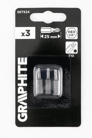 Bity Torx T10 x 25 mm, 3 szt.