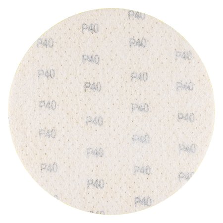 Krążki ścierne, perforowane, na rzep z otworami 225 mm, P40, 5 szt.