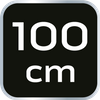 Poziomnica aluminiowa z uchwytem, 3 libelle, magnes, frezowana dolna powierzchnia, 100 cm