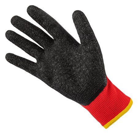 Rękawice robocze, poliester pokryty lateksem (crincle), 3121X, rozmiar 10 (karta)