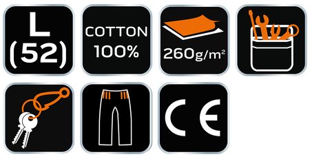 Krótkie spodenki, 100% cotton, rozmiar L