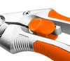 Sekator kowadełkowy 210 mm, zakres do 20 mm, aluminiowy, uchwyt pokryty gumą TPR
