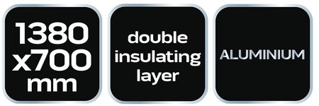 Osłona na szybę z podwójną izolacją