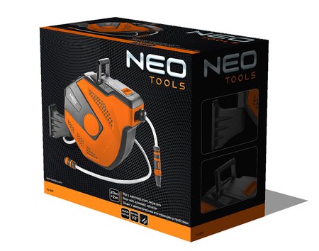 Wąż ogrodowy z automatycznym zwijaczem 1/2", 20 m +2m