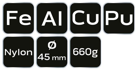 Młotek z wymiennymi końcówkami 660g/45mm