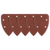 Papiery ścierne żelazko, na rzep 98 x 140 mm, P100, 5 szt., z 5 otworami