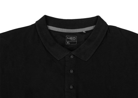 Koszulka polo DENIM, czarna, rozmiar XXL