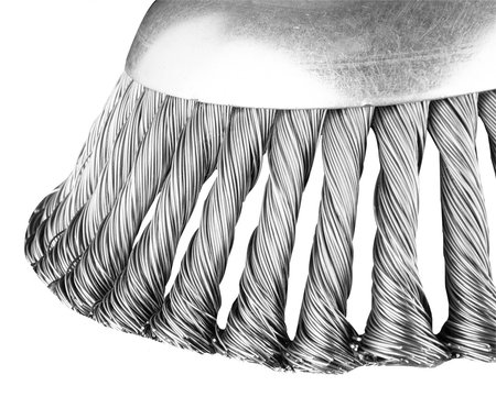 Szczotka druciana do kosy spalinowej 150 x 25,4 mm, twarda, druty splątane