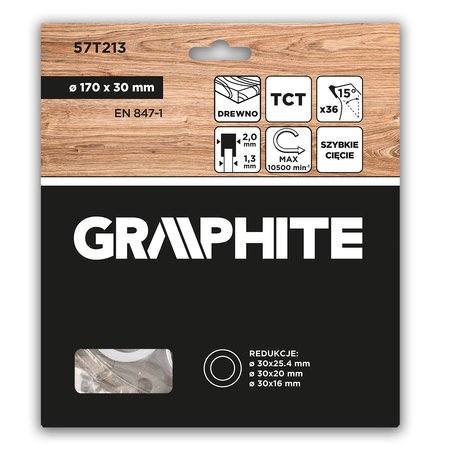 Tarcza do pilarki, widiowa, 170 x 30 mm, 36 zębów